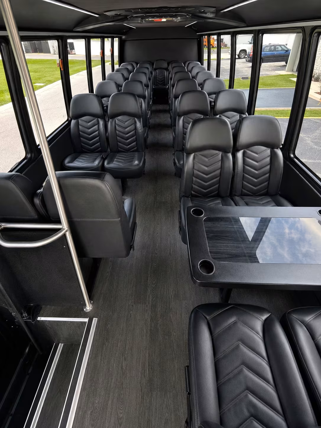 15 passenger minibus inside